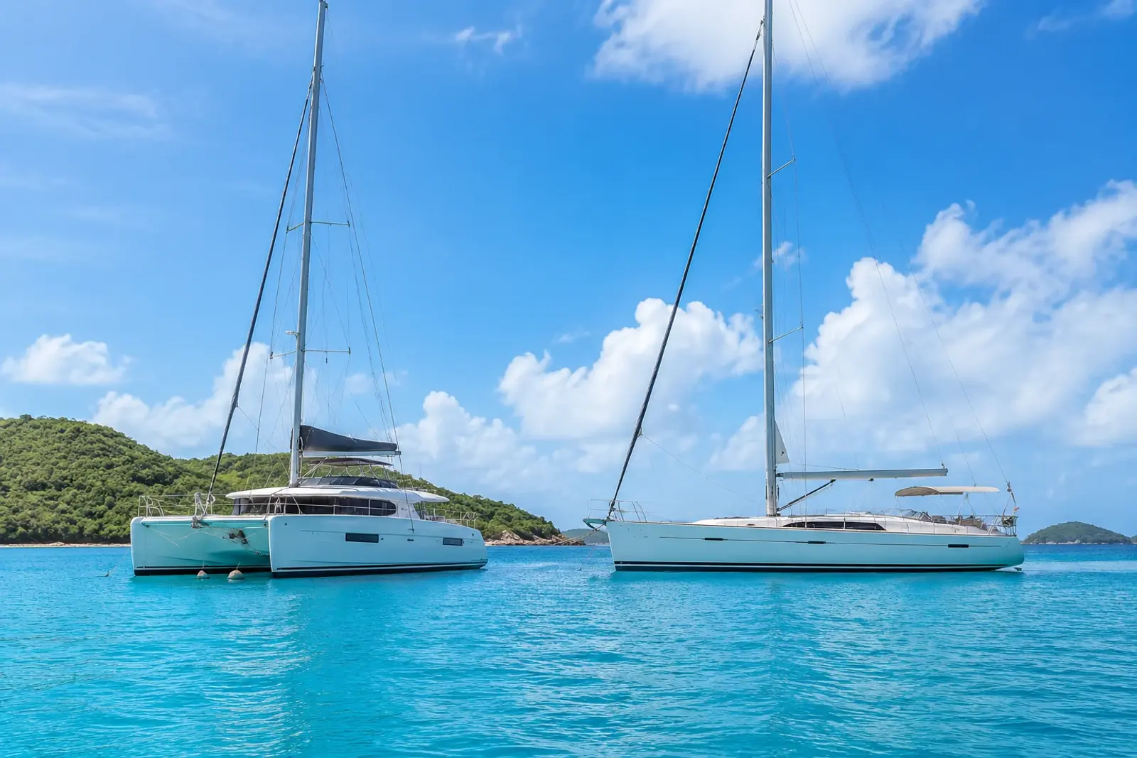 Catamaran vs Sailing Yacht for Charter: Commercial Comparison
