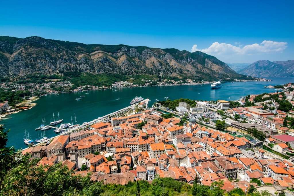 sailing route Kotor Montenegro