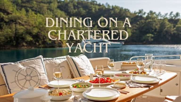 Dining on a Chartered Yacht