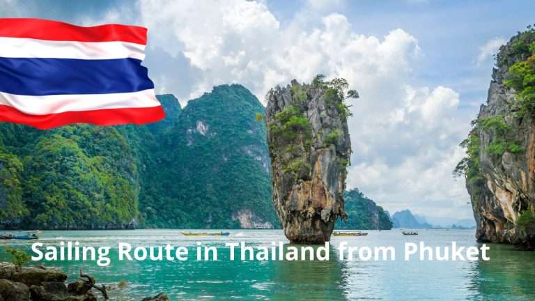 Sailing Route in Thailand from Phuket