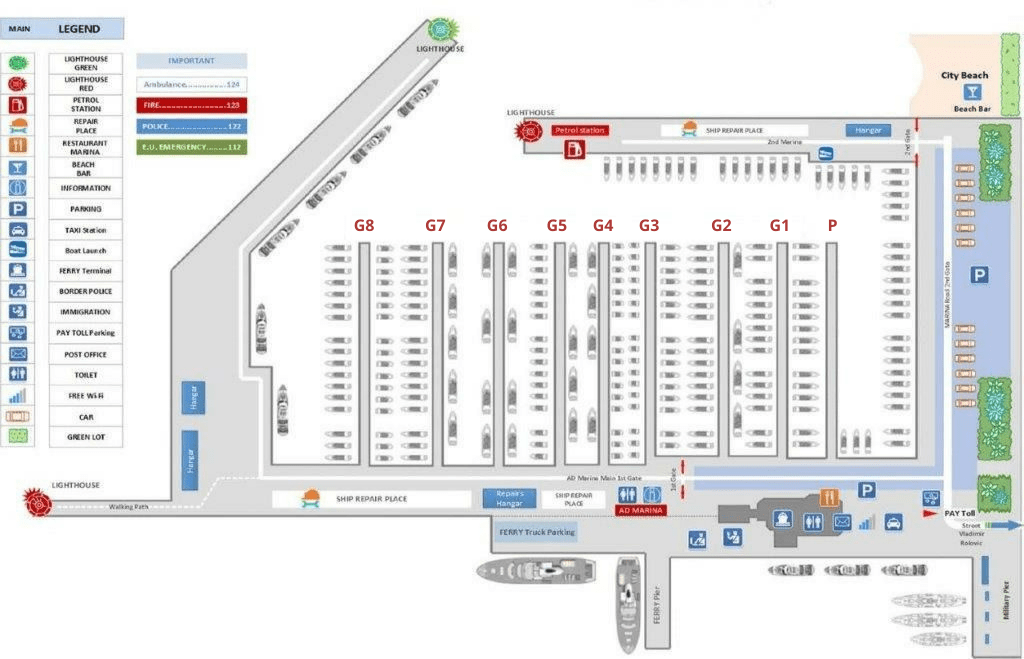 Marina Bar map