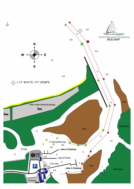 Port Denarau Marina Map Port Denarau Marina Map