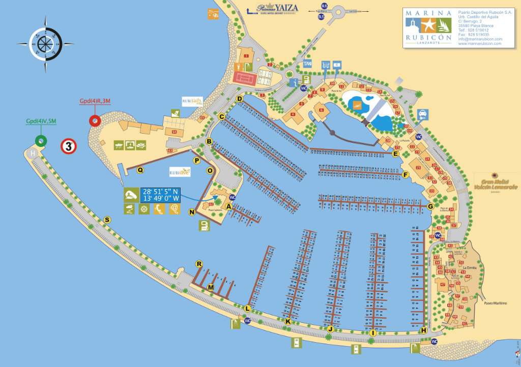 Marina Rubicon map